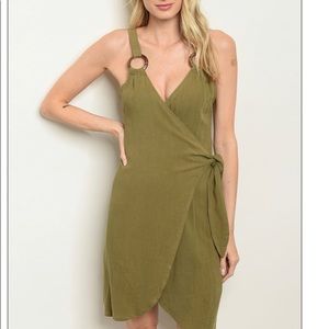 Olive dress sexy and classy